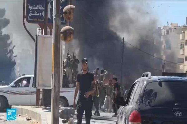 مجموعات خارجة عن القانون تهاجم موقعا للأمن العام في السويداء جنوبي سوريا