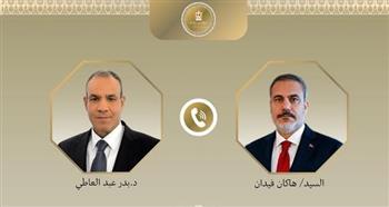 وزير الخارجية ونظيره التركي يؤكدان أهمية مواصلة التحرك المشترك لوقف العدوان الإسرائيلي 