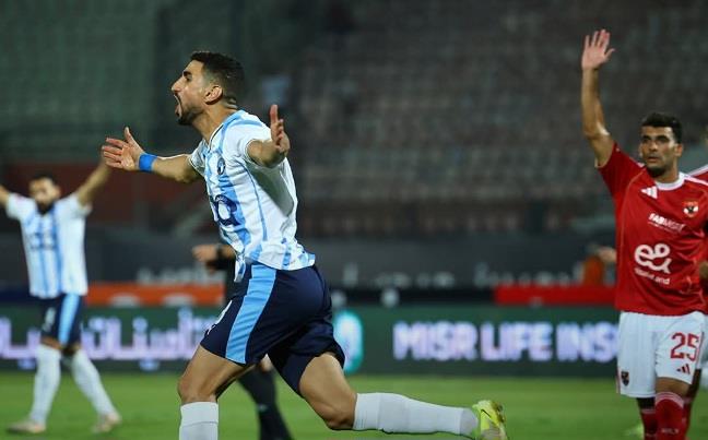 الدوري الممتاز.. بيراميدز يتقدم على الأهلي بهدف وليد الكرتي 