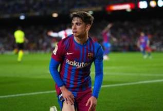 برشلونة يعلن إصابة جافي وغيابه عن مواجهة رايو فاييكانو