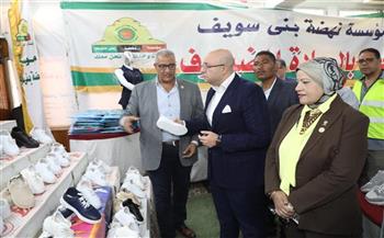 محافظ بني سويف: المعرض السنوي لتوزيع الزي المدرسي يجسد معاني التكافل الاجتماعي