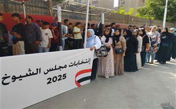 توافد عدد كبير من المواطنين للتصويت في انتخابات الشيوخ 2025 بالإسماعيلية