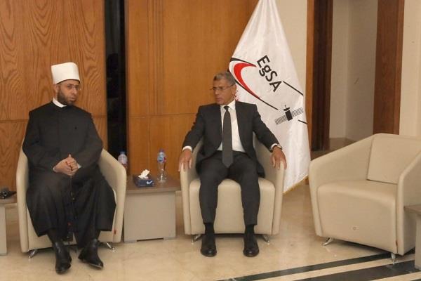 وكالة الفضاء تستضيف وزير الأوقاف ومفتي الجمهورية لمناقشة النوازل الفقهية المستجدة 