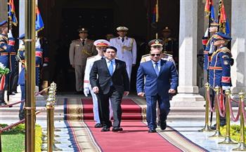 الرئيس السيسي يستقبل نظيره الفيتنامي في قصر الاتحادية