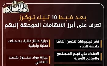 بالإنفوجراف.. ما هي الاتهامات الموجهة للتيك توكرز المقبوض عليهم؟