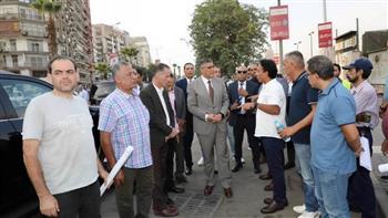 محافظ الجيزة يتفقد موقع أعمال مشروع دعم محطة مياه جزيرة الدهب بمصادر تغذية كهربائية
