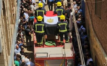 المنوفية تودع رئيس مباحث الشهداء في جنازة مهيبة في قويسنا