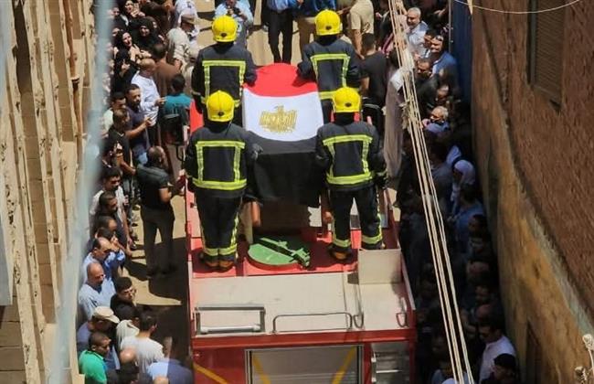 المنوفية تودع رئيس مباحث الشهداء في جنازة مهيبة في قويسنا