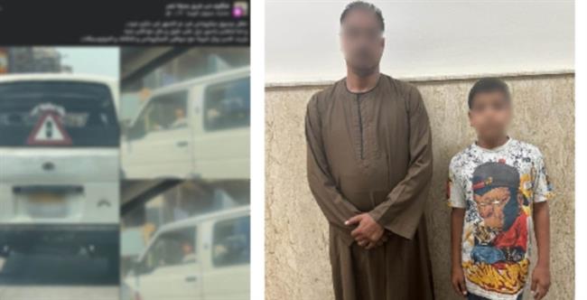 القبض على طفل يقود سيارة "ميكروباص"  في مدينة نصر