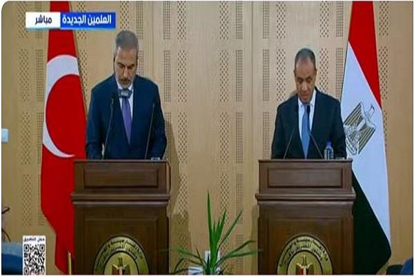 بث مباشر.. مؤتمر صحفي بين وزير الخارجية ونظيره التركي 