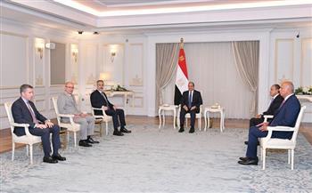 الرئيس السيسي يؤكد على أهمية توسيع مشاركة الشركات التركية في المشروعات الاستثمارية داخل مصر