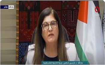 وزيرة الخارجية الفلسطينية: الهدف الحقيقي من قرار إسرائيل باحتلال غزة هو التهجير