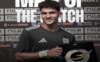 أحمد طارق رجل مباراة زد أمام المقاولون العرب في الدوري