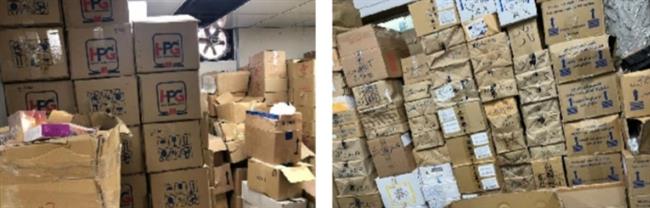 ضبط 1,250 مليون قرص أدوية طبية مجهولين المصدر داخل مخزن بالنزهة