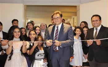 وزير الثقافة يفتتح المعرض السنوي العاشر لفصول الرسم بمركز تنمية المواهب