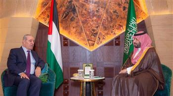 ولي العهد السعودي يستقبل نائب رئيس دولة فلسطين لبحث تطورات الجهود المبذولة لدعم القضية الفلسطينية