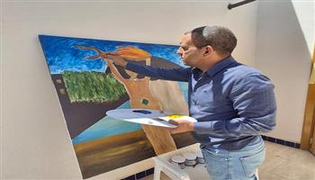استمرار فعاليات ملتقى دهب العربي للرسم والتصوير.. والفنانون: تجربة ثرية فنيا 