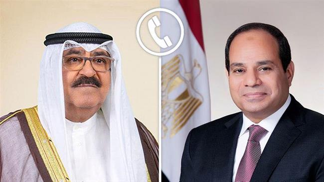 الرئيس السيسي وأمير الكويت يشددان على أهمية تحرك المجتمع الدولي بشكل عاجل لوقف الانتهاكات الإسرائيلية