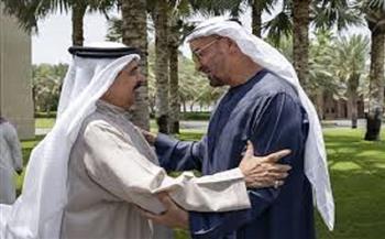 عاهل البحرين ورئيس الإمارات يؤكدان دعمهما لحقوق الشعب الفلسطيني وتضامنهما الكامل مع قطر