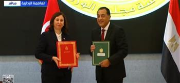 مدبولي ونظيرته التونسية يوقعان على محضر اجتماعات اللجنة العليا المشتركة