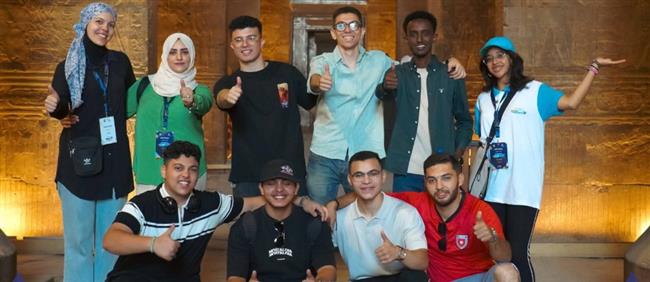 وزارة الرياضة تنظم زيارة للمشاركين لمعبد إدفو لتعزيز التبادل الثقافي  