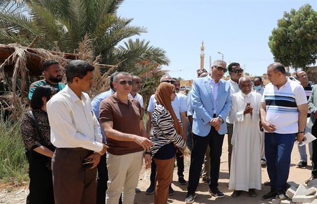 محافظ أسوان يوجه بسرعة إنهاء أعمال المعالجة الثلاثية لمحطة صرف غرب سهيل