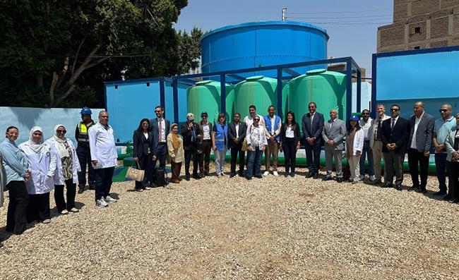 وزيرة التخطيط ومحافظ قنا يزوران محطة مياه الحميدات للترشيح الطبيعي لضفاف الأنهار