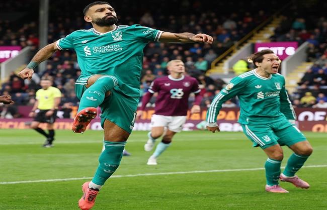 الدوري الإنجليزي.. محمد صلاح يسجل الهدف الأول لليفربول أمام بيرنلي
