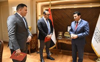 وزير الشباب يتابع نتائج المشاركة في برنامج التبادل والترويج الرياضي بين الصين والدول العربية