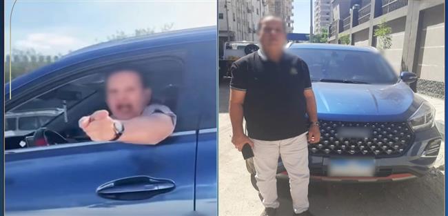 ضبط قائد سيارة بتهمة التعدي على سيدة بالطريق السريع في المنوفية