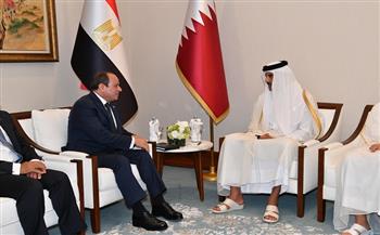 الرئيس السيسي يؤكد للأمير تميم استعداد مصر لتقديم كل الدعم لصون سيادة قطر| صور