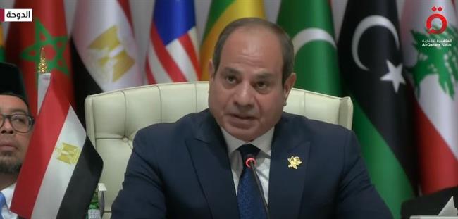 الرئيس السيسي: إسرائيل تسعى لتحويل المنطقة إلى ساحة مستباحة للاعتداءات