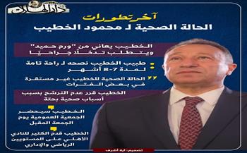 آخر تطورات الحالة الصحية لمحمود الخطيب| إنفوجراف