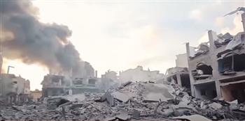 جيش الاحتلال يقصف برج الغفري في مدينة غزة