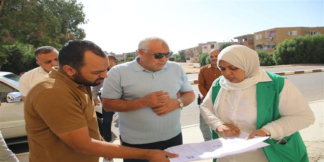 محافظ الوادي الجديد يتابع أعمال رفع كفاءة مبنى "الجمهورية" و" أرض المعارض"