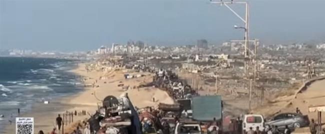 استمرار نزوح الفلسطينيين جراء الاجتياح البري لمدينة غزة