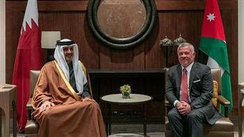 ملك الأردن وأمير قطر يؤكدان أهمية دعم الشعب الفلسطيني لنيل حقوقه الوطنية المشروعة