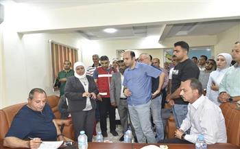 محافظ بورسعيد يتابع ميدانيًا الموقف التنفيذي لمبنى الوحدة الصحية بمدينة شرق