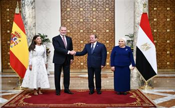اليوم.. الرئيس السيسي وقرينته يستقبلان بقصر الاتحادية ملك وملكة إسبانيا
