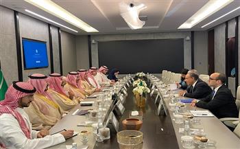 وزير الخارجية يبحث مع نظيره السعودي تعزيز التعاون الصناعي والاستثماري بين البلدين