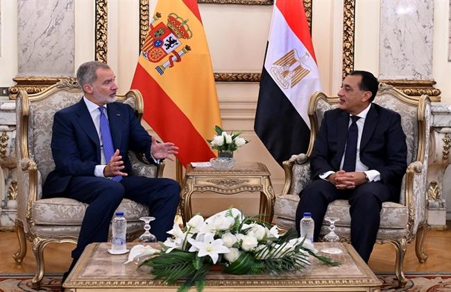 ملك أسبانيا يؤكد دور مصر المهم في المنطقة وإدراكه لطبيعة الأزمات الحالية التي تشهدها المنطقة