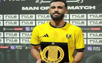 محمد شيكا رجل مباراة كهرباء الإسماعيلية أمام الاتحاد السكندري في الدوري 