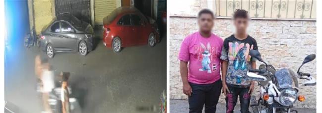  وصلة مزاح.. ضبط شخصين يستقلان دراجة نارية بتهمة التعدي على صغير في القاهرة