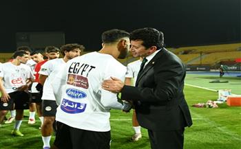 وزير الرياضة يشهد مران المنتخب قبل مواجهة اثيوبيا بتصفيات كأس العالم 2026 