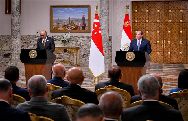 الرئيس السيسي ونظيره السنغافوري يبحثان تعزيز التعاون الاقتصادي والتجاري 