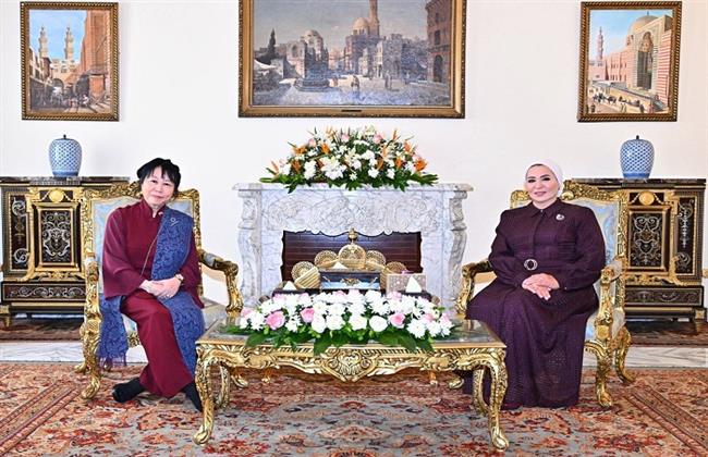 السيدة انتصار السيسي: زيارة حرم رئيس سنغافورة تعكس آفاق تعاون جديدة بين مصر وسنغافورة