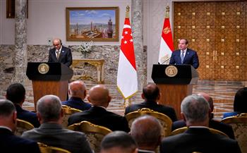 الرئيس السيسي ونظيره السنغافوري يبحثان تعزيز التعاون الاقتصادي والتجاري 