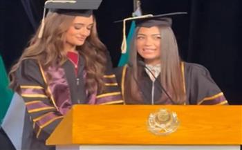 بهجة لآل زاهر.. ملك وليلى تحتفلان بالتخرج