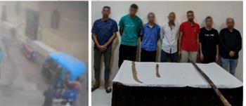 7 أشخاص.. القبض على طرفي مشاجرة بالعصي الخشبية في المنيا