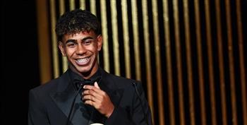 لامين يامال: سعيد بالفوز بجائزة أفضل لاعب شاب مجددًا في حفل "الكرة الذهبية"